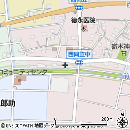 静岡県袋井市西同笠371-2周辺の地図