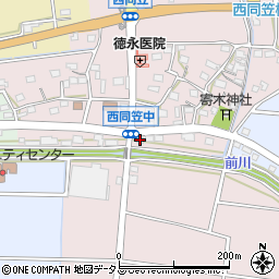 静岡県袋井市西同笠370周辺の地図