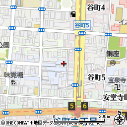 大阪府大阪市中央区十二軒町1-3周辺の地図