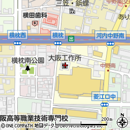 東大阪保育運動連絡会周辺の地図