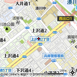 コインパーク上沢通第２駐車場周辺の地図