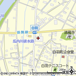静岡県浜松市中央区白羽町1301周辺の地図