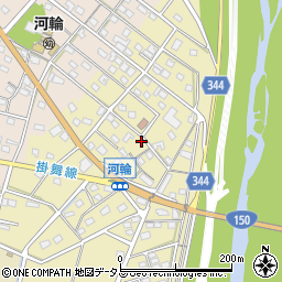 静岡県浜松市中央区河輪町117周辺の地図