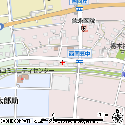 静岡県袋井市西同笠372周辺の地図