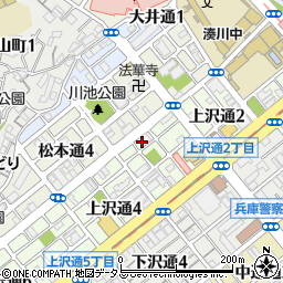 ワコーレヴィータ神戸上沢通周辺の地図