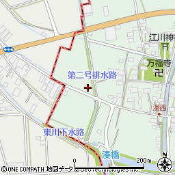 静岡県袋井市湊2周辺の地図