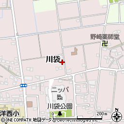 静岡県磐田市川袋611周辺の地図