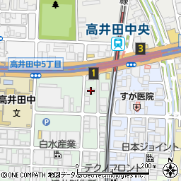 アールパンション高井田周辺の地図