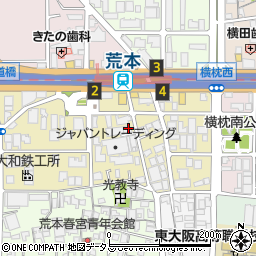 〒577-0022 大阪府東大阪市荒本新町の地図