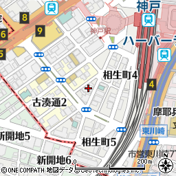 阪神月星神戸支店周辺の地図