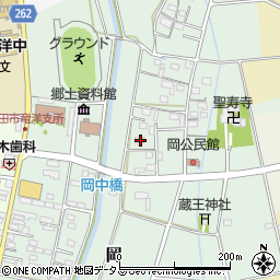 静岡県磐田市岡286-1周辺の地図