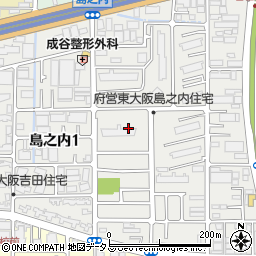 大阪府東大阪市島之内周辺の地図