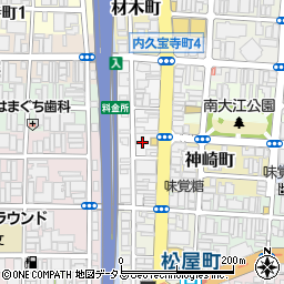 パラカ松屋町住吉第１駐車場周辺の地図