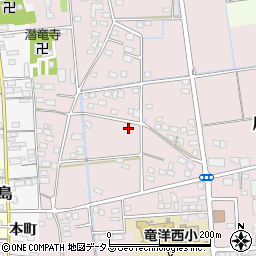 静岡県磐田市川袋496周辺の地図