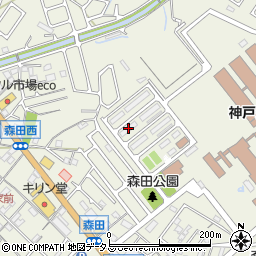 神戸刑務所官舎Ｅ周辺の地図