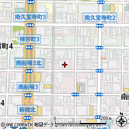 大阪府大阪市中央区南船場3丁目8周辺の地図