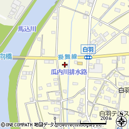 静岡県浜松市中央区白羽町1327周辺の地図