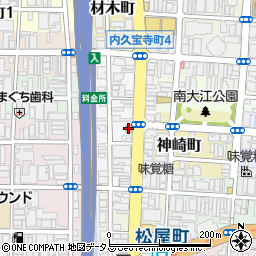 メゾンアン松屋町周辺の地図