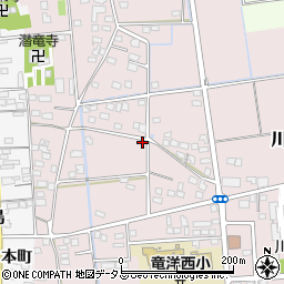 静岡県磐田市川袋493周辺の地図