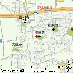 津市役所公民館　戸木公民館周辺の地図