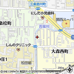 奈良県奈良市大森西町1周辺の地図