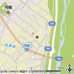 静岡県浜松市中央区河輪町86周辺の地図