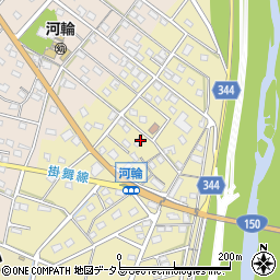 静岡県浜松市中央区河輪町116周辺の地図