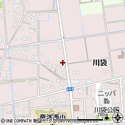 静岡県磐田市川袋560-1周辺の地図