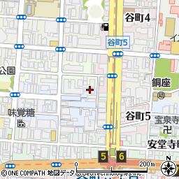 大阪府大阪市中央区十二軒町1-2周辺の地図