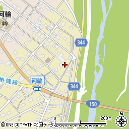 静岡県浜松市中央区河輪町80周辺の地図