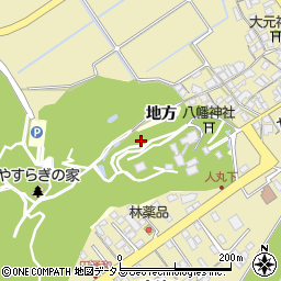 島根県益田市高津町地方周辺の地図