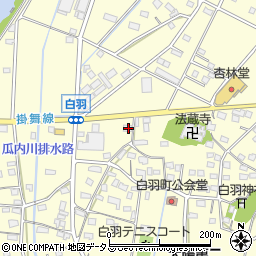 静岡県浜松市中央区白羽町1291周辺の地図