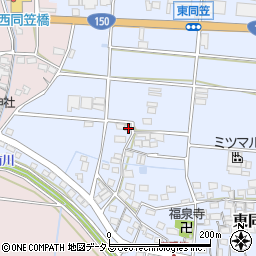 静岡県袋井市東同笠250周辺の地図