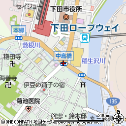 中島橋周辺の地図