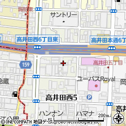 ホンダドリーム東大阪周辺の地図