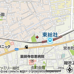 岡山県総社市総社803-18周辺の地図