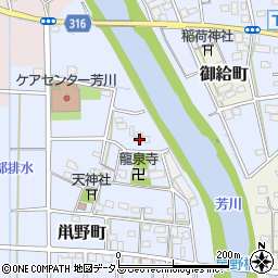 静岡県浜松市中央区鼡野町40周辺の地図