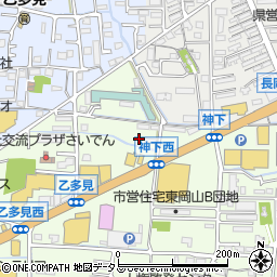 岡山県岡山市中区神下164周辺の地図
