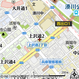 木曽路湊川店周辺の地図