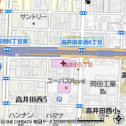 キコーナ高井田店周辺の地図