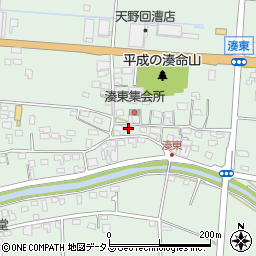 静岡県袋井市湊1257周辺の地図