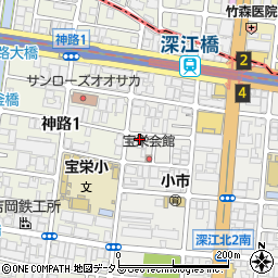 東成神路郵便局周辺の地図