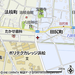 静岡県浜松市中央区田尻町381周辺の地図
