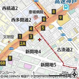 神戸サンクレバー周辺の地図