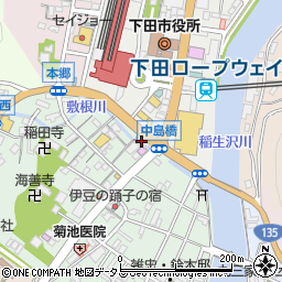 静岡県下田市一丁目3-2周辺の地図