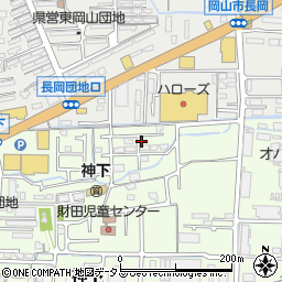 岡山県岡山市中区神下496周辺の地図