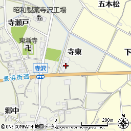 愛知県豊橋市寺沢町寺東周辺の地図