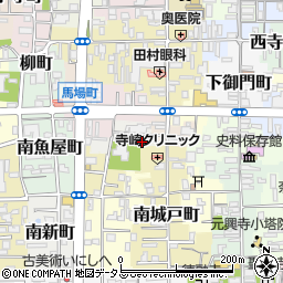 奈良県奈良市南風呂町7周辺の地図