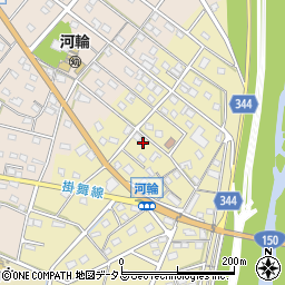 静岡県浜松市中央区河輪町126周辺の地図