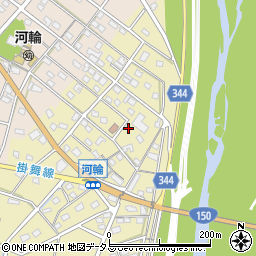 静岡県浜松市中央区河輪町87周辺の地図